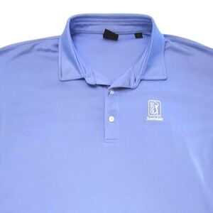 Dunning Golf TPC Scottsdale Embroidered Blue Collared Polo Men's Shirt XL